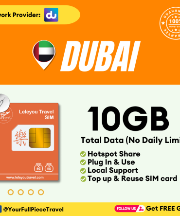 【Unlimited Data】【迪拜上网卡/杜拜上网卡】Dubai travel sim card + free gift