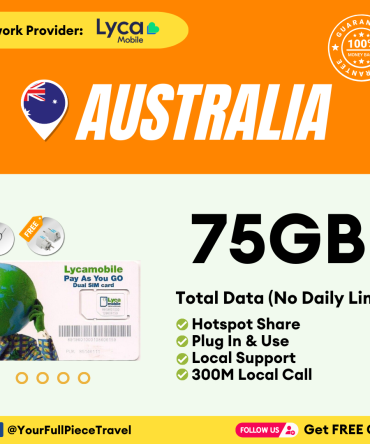 【Australia Lyca mobile sim card 】【Unlimited Data】【澳洲上网卡】Australia travel  sim card + free gift