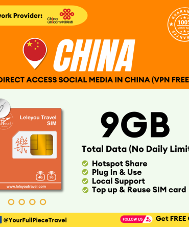 中国+香港+澳门上网卡 China + HK +Macau internet travel sim card【Unlimited Data】【No Daily Capped】