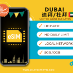 【eSIM】迪拜上网卡 Dubai Travel Sim Card 【No Daily Capped】【Unlimited data】