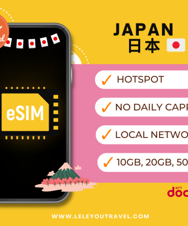 【eSIM】日本上网卡 Japan Travel Sim Card 【No Daily Capped】【Unlimited data】
