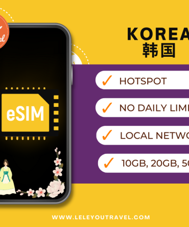 【eSIM】韩国上网卡 Korea Travel Sim Card 【No Daily Capped】【Unlimited data】