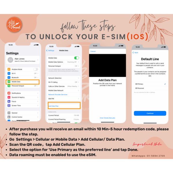 【eSIM】越南上网卡60GB Vietnam Travel Sim Card 【No Daily Capped】【Unlimited data】 - Image 4