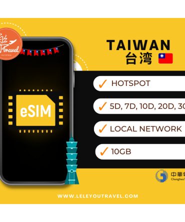 【eSIM】台湾上网卡 Taiwan 300GB Travel Sim Card 【No Daily Capped】【Unlimited data】