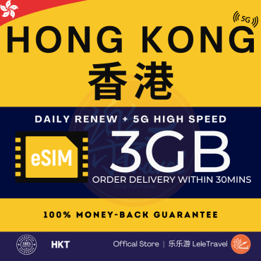 eSIM Hong Kong 香港 Daily GB