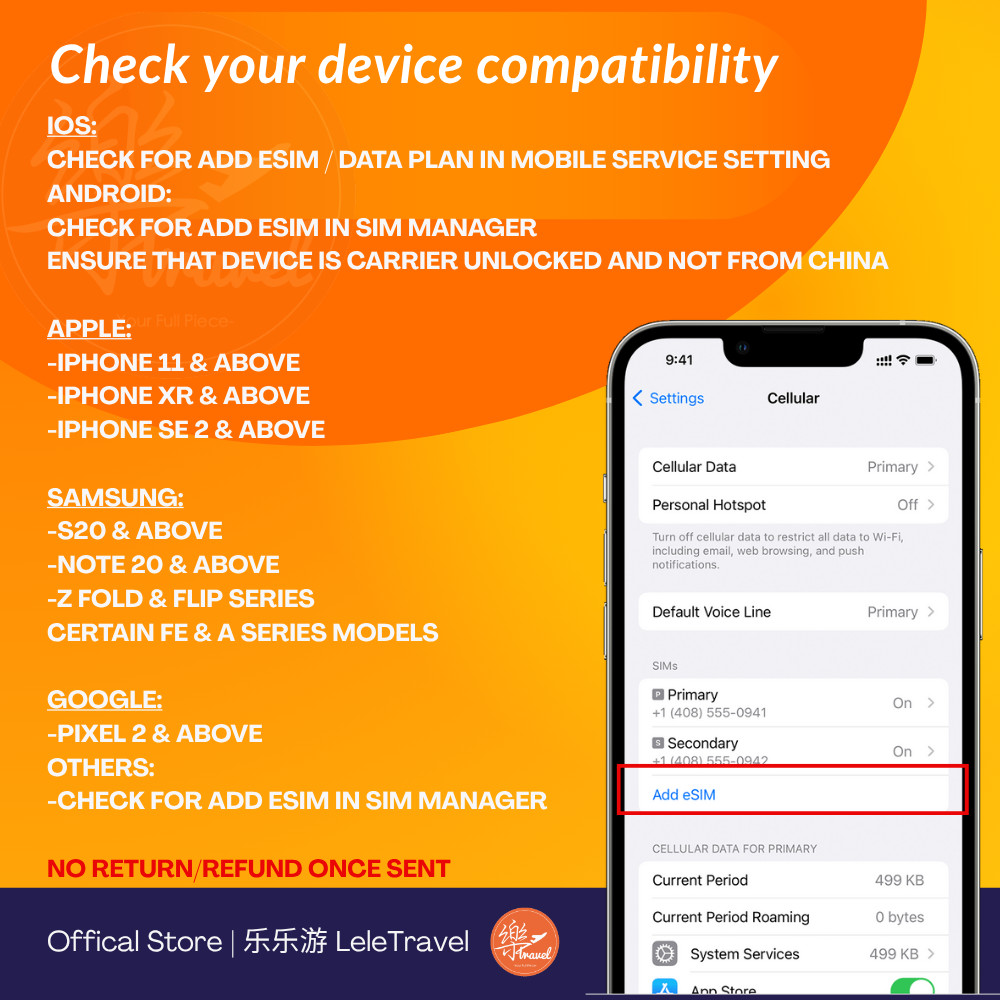 Leletravel【北美 eSIM 】【 North American eSIM 】【Panama,Costa Rica,El Salvador 】4G/ 5G High Speed eSIM 🔥 - Image 4