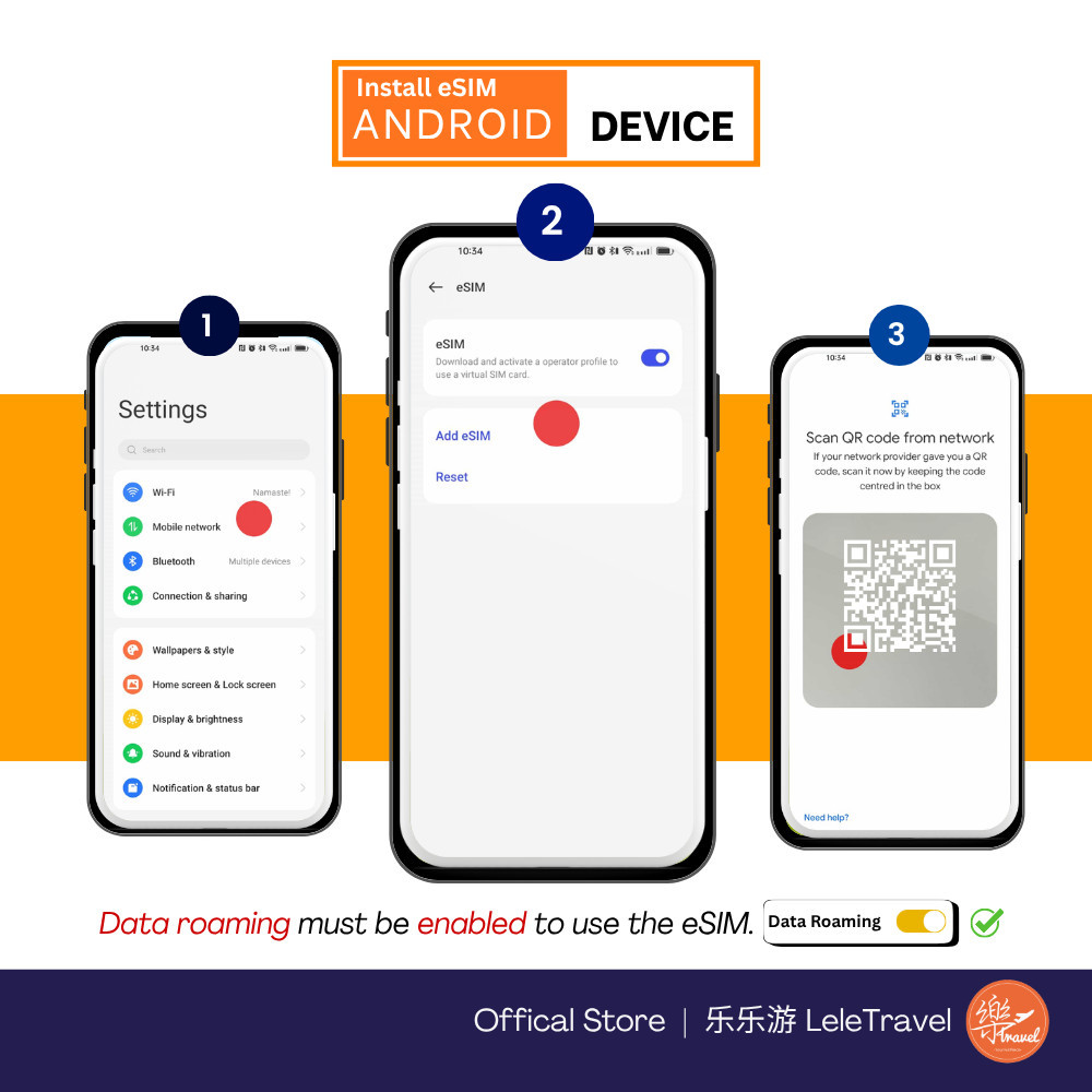 Leletravel【亚太A-15国 eSim】【 Asia A-15 Country Pacific eSim 】【Japan, Korea, Singapore,China】eSIM 🔥 - Image 7